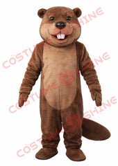 Brown Beaver Mascot Costume for Adults – Plush Full Body Suit