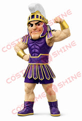 Adult Spartan Warrior Mascot Costume Plush Character Suit