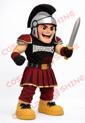 Adult Warrior Mascot Costume Plush Roman Sword Style