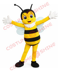 Yellow Black Bee Mascot Costume for Adults – Plush Bee Suit