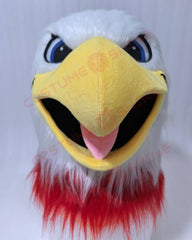 Red Hawk Eagle Mascot Costume for Adults Men & Women Cheerleading Animal Fursuit