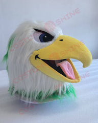 Green Hawk Eagle Mascot Costume for Adults Men & Women Cheerleading Animal Fursuit