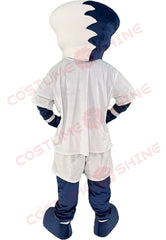 Cartoon Tornado Mascot Costume in White Sportswear – Whirlwind Character for School & Events
