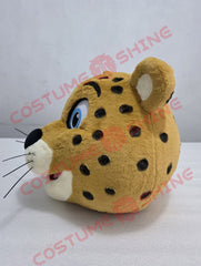 Cute Cheetah Mascot Costume for Adults – Furry Yellow Suit with Black Spots