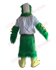 Green Hawk Eagle Mascot Costume for Adults Men & Women Cheerleading Animal Fursuit