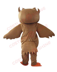 Cheerleading Big Brown Owl Mascot Costume for Adults Men & Women Animal Outfit