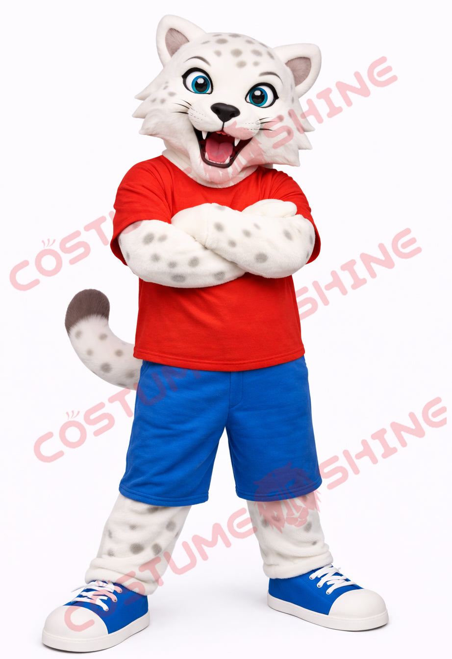 Disfraz de mascota de halcón azul con camisa blanca, tamaño adulto, para hombre y mujer, con ventilador incorporado en la cabeza 