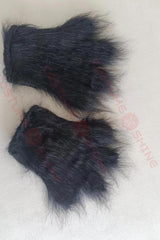 Black and Teal Husky Mascot Costume – Customizable Furry Animal Suit for Adults