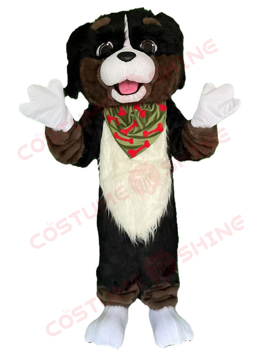 Cute Dog Mascot Costume – Fluffy Puppy Character Suit for Events & Promotions