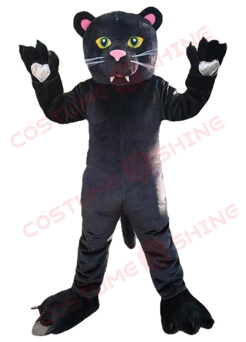 Black Panther Mascot Costume – Fierce Feline Suit for School Spirit & Sports Teams