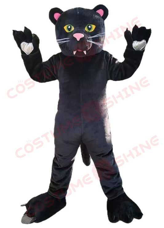 Black Panther Mascot Costume – Fierce Feline Suit for School Spirit & Sports Teams