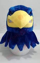 Blue Eagle Falcon Mascot Costume for Adults – Fierce Falcon Bird Suit with Yellow Beak & Feet