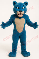 Disfraz de mascota de halcón azul con camisa blanca, tamaño adulto, para hombre y mujer, con ventilador incorporado en la cabeza 
