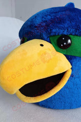 Blue Bird Mascot Costume with White Jersey & Yellow Talons – Customizable Plush Suit for Events