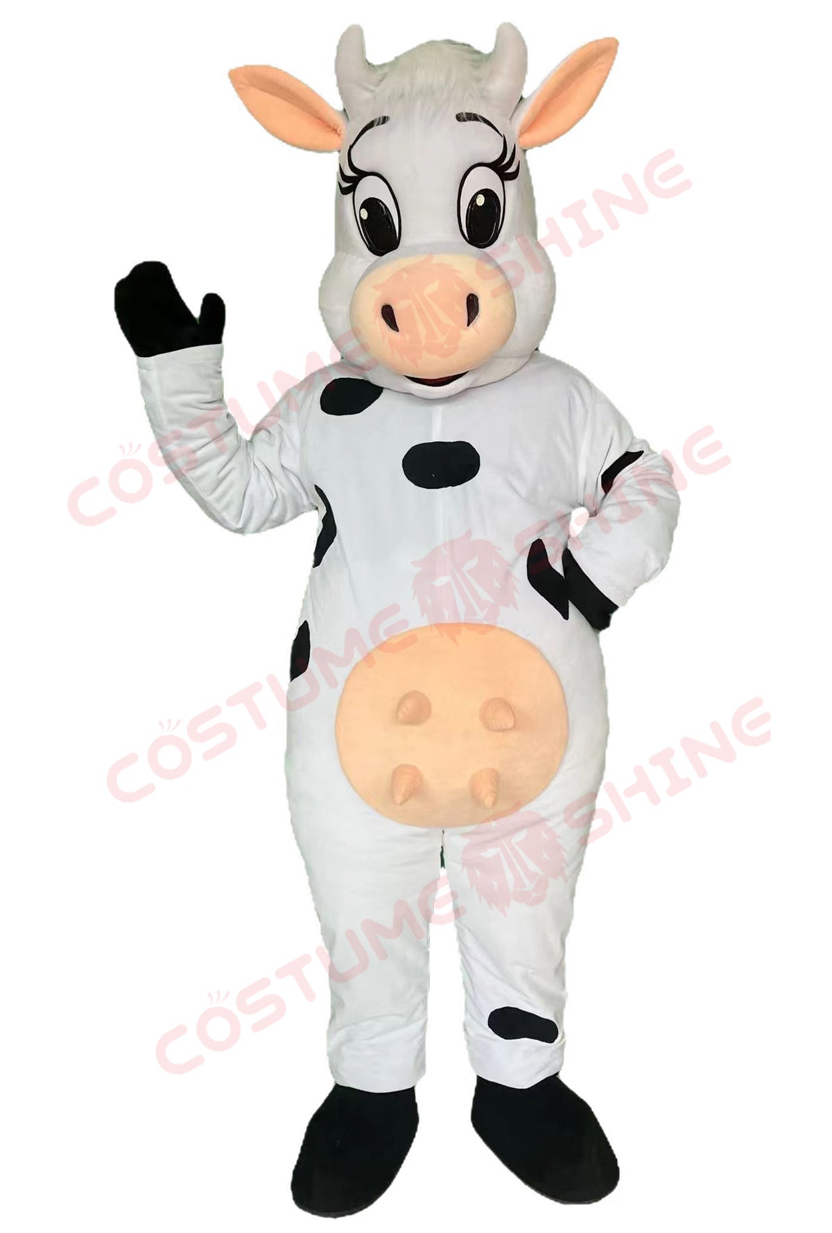 Cow Mascot Costume with Udders – Funny Dairy Cow Suit for Events & Promotions