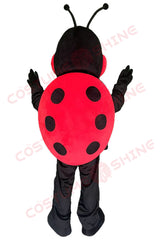 Cute Ladybug Mascot Costume – Red and Black Plush Outfit for Festivals & Promotions