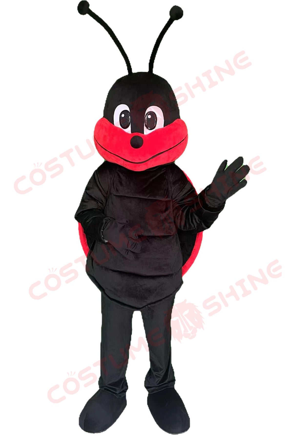 Cute Ladybug Mascot Costume – Red and Black Plush Outfit for Festivals & Promotions