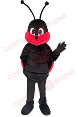Cute Ladybug Mascot Costume – Red and Black Plush Outfit for Festivals & Promotions