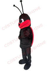 Cute Ladybug Mascot Costume – Red and Black Plush Outfit for Festivals & Promotions
