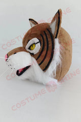 Fierce Wildcat Mascot Costume for Adults – Brown & White Plush Wildcat Suit for Sports, School & Events