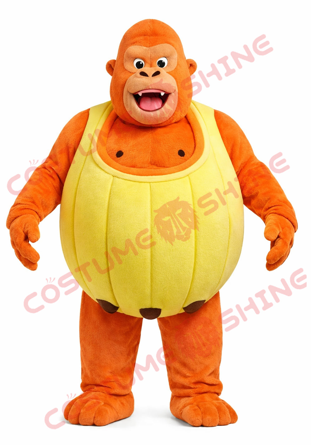 Banana Gorilla Mascot Costume for Adults – Funny Fruit Body Suit