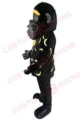 Gorilla Mascot Costume for Adults – Funny Banana Suit with Tuxedo & Bow Tie