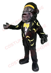 Gorilla Mascot Costume for Adults – Funny Banana Suit with Tuxedo & Bow Tie