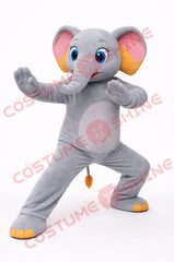 Gray Elephant Mascot Costume for Adults – Plush Full Body Suit