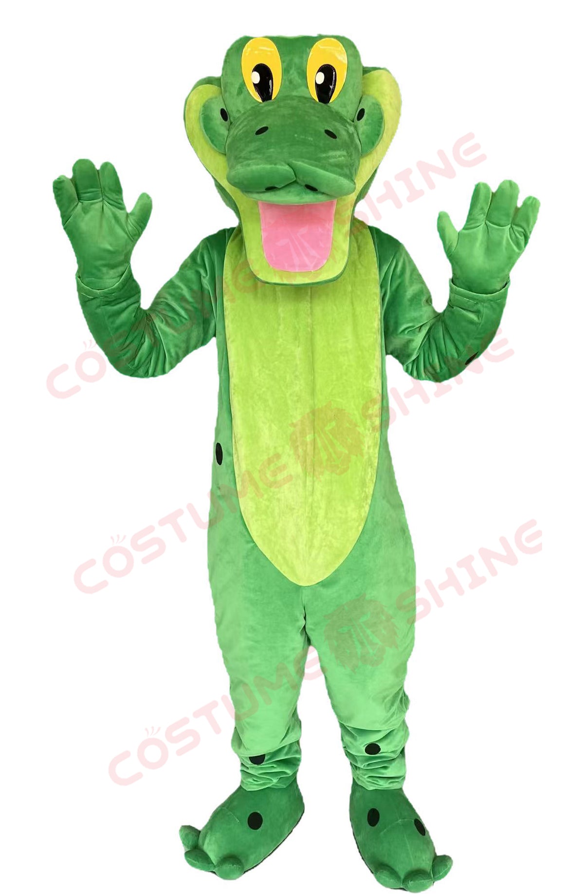 Green Alligator Mascot Costume – Funny Crocodile Suit for Kids Events & Brand Promotion