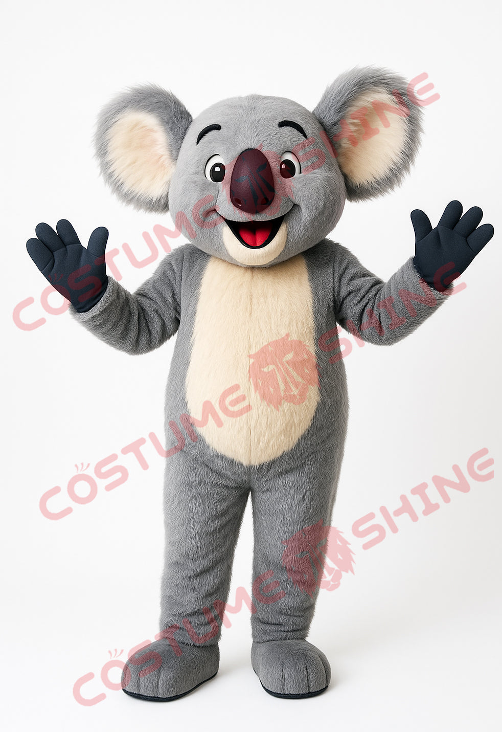 Grey Koala Mascot Costume – Cute Plush Animal Suit for Events & Schools