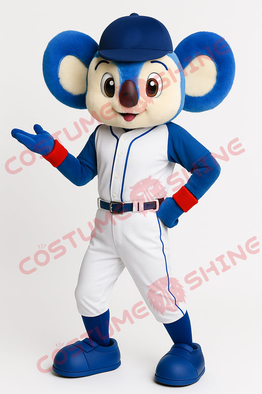 Blue Koala Baseball Mascot Costume for Teams, Events & Promotions | Adult