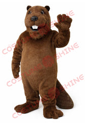 Brown Beaver Mascot Costume for Adults – Plush Full Body Suit