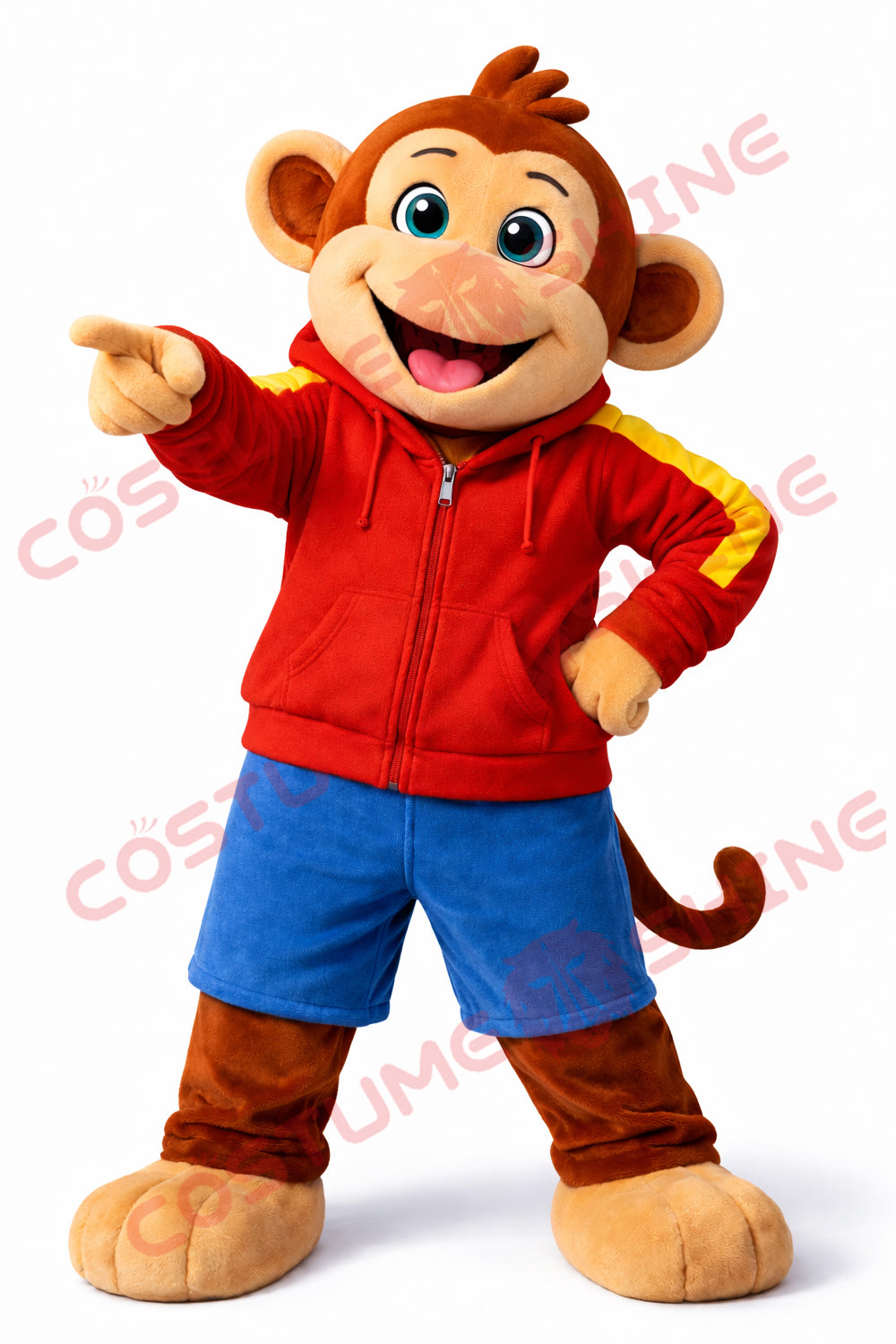 Disfraz de mascota de halcón azul con camisa blanca, tamaño adulto, para hombre y mujer, con ventilador incorporado en la cabeza 