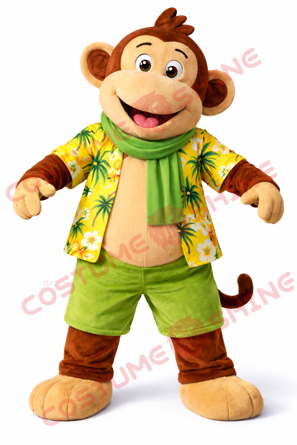 Tropical Monkey Mascot Costume for Adults – Hawaiian Shirt Style