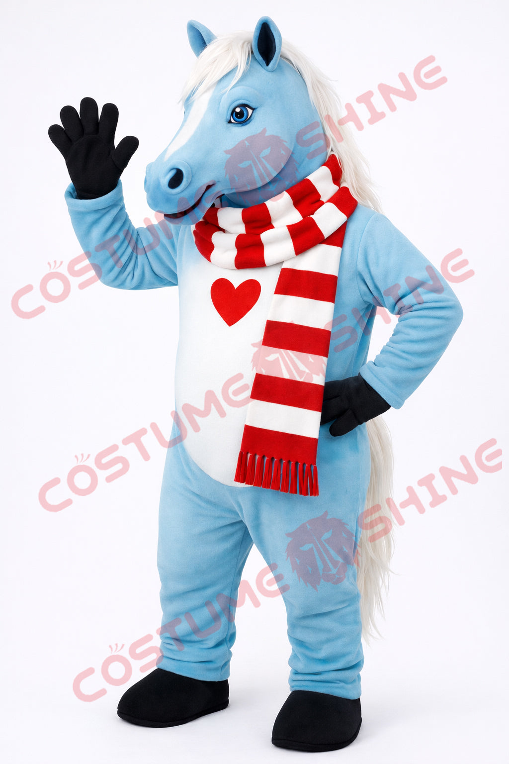 Disfraz de mascota de halcón azul con camisa blanca, tamaño adulto, para hombre y mujer, con ventilador incorporado en la cabeza 