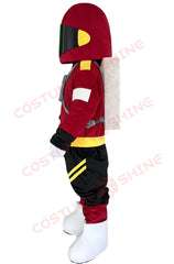Red Astronaut Mascot Costume with Helmet – Space Explorer Character for Events & Schools