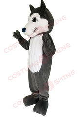 Wolf Mascot Costume with Fluffy Grey and White Suit – Husky Mascot Outfit for Events