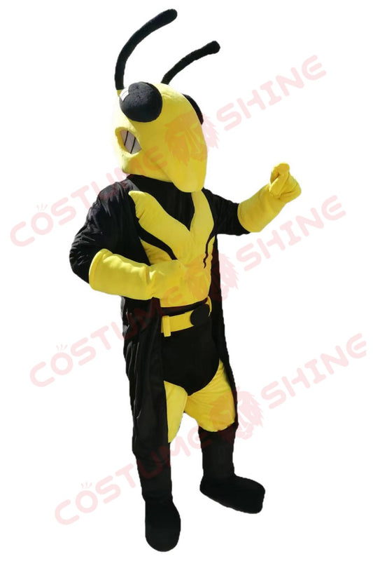 Yellow and Black Hornet Mascot Costume for Adults – Customizable Insect Character Outfit for Sports, Events & Promotions